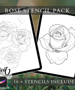 Transparent Rose Stencil Png Image, Rose Sketch Png - Stencil Rose